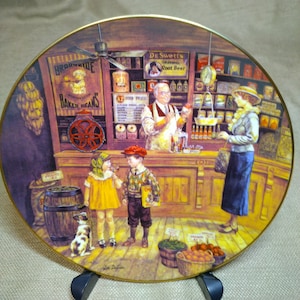 1994 Bygone Days collection &quot;Sam&#39;s Grocery Store&quot; plate, Second Issue in the collection. Comes with Certificate of Authenticity.