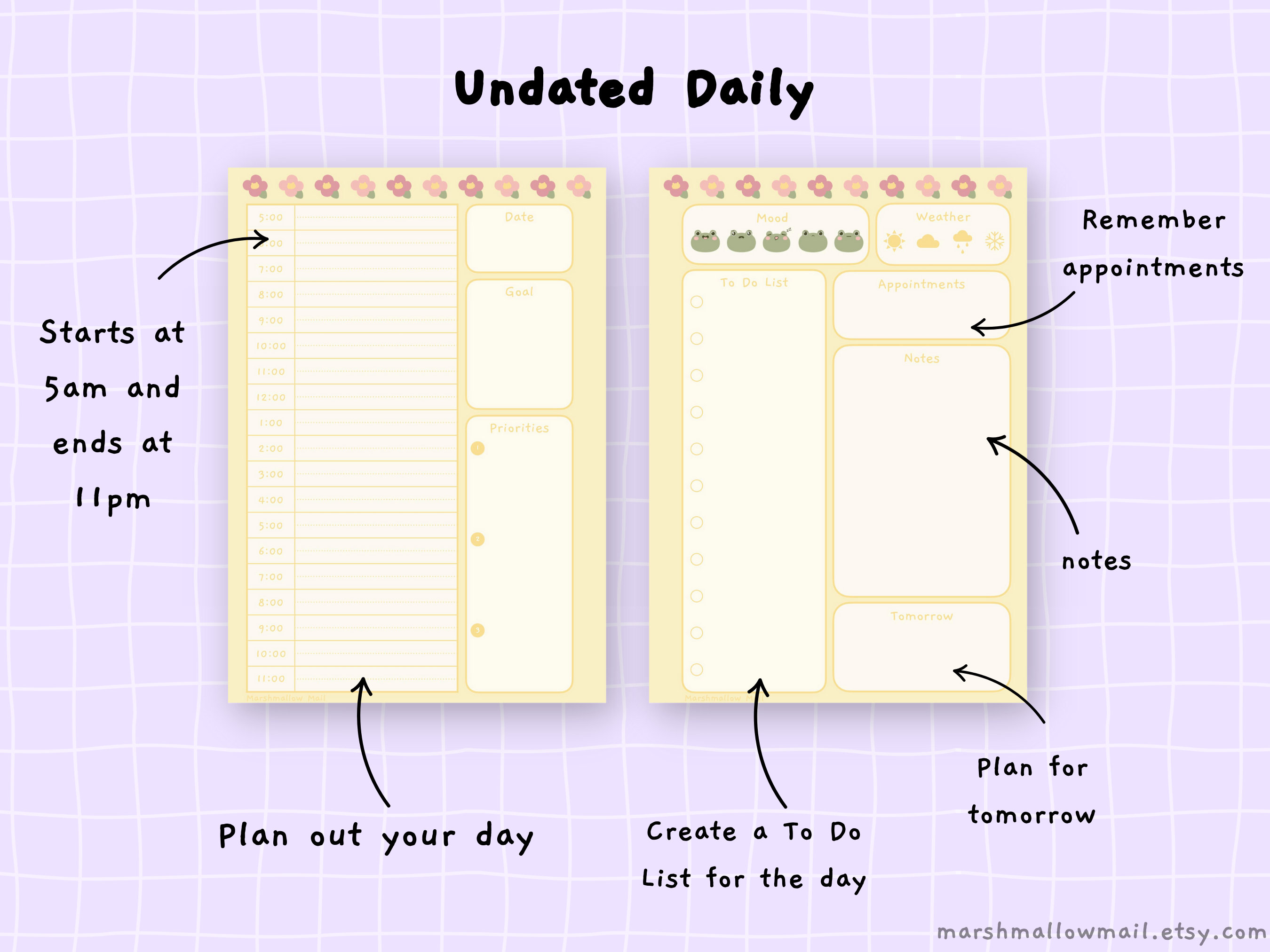Mini Planner Inserts Set