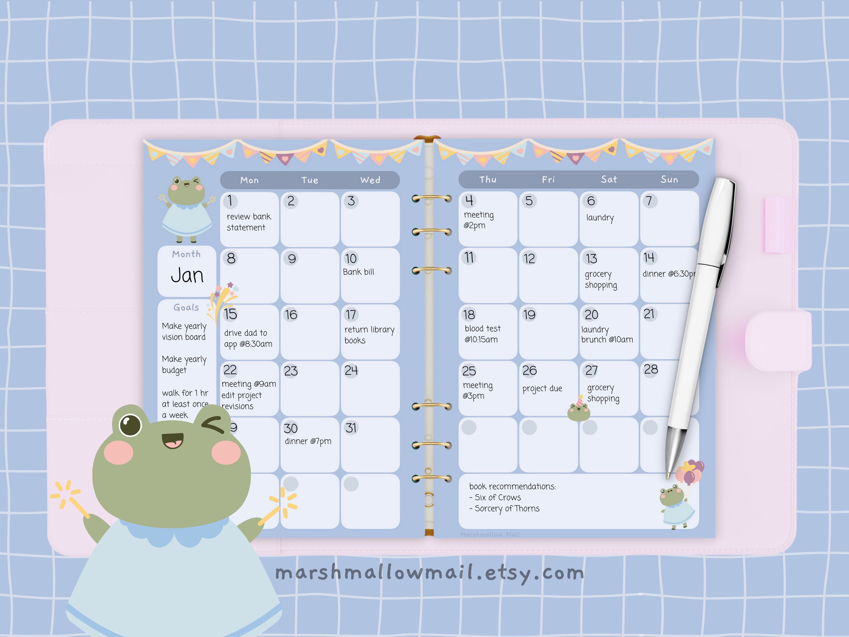 Free Planner A5 Printables Kawaii
