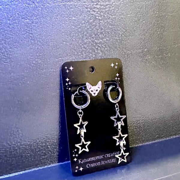 Five Star Skz MisMatched Stainless Steel Earrings