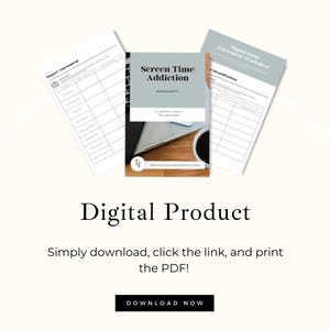 Screen Time Addiction Resources, Digital Detox Plans, Kids Therapy Worksheets, Parenting Skills, Mental Health Tools