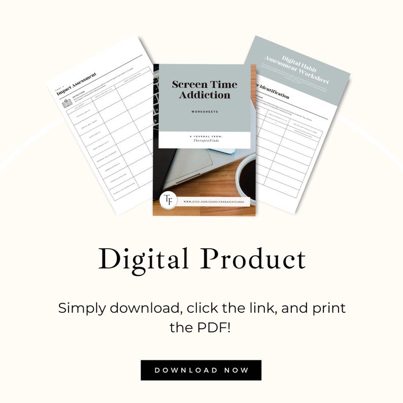 Screen Time Addiction Resources, Digital Detox Plans, Kids Therapy Worksheets, Parenting Skills, Mental Health Tools