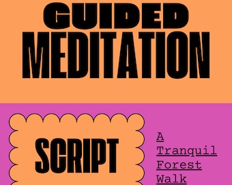 Guided Mindfulness Scripts, Relaxation Scripted Meditation, Anxiety Coping Skills, Grounding Techniques, Somatic Trauma Healing Therapy