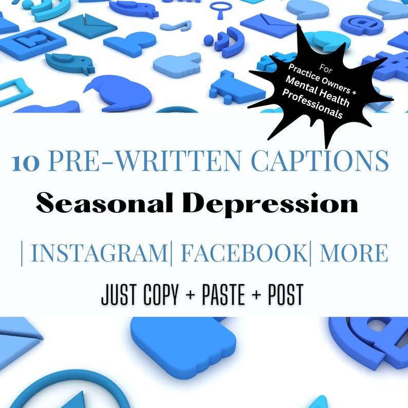 10 Prewritten Social Media Captions and Hashtags on SAD Instagram Facebook Social Media No