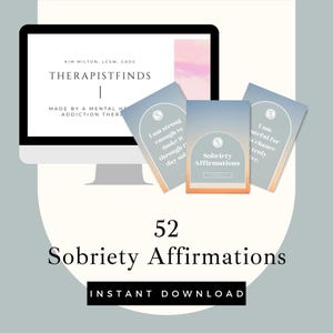 Nüchternheit Affirmationskarten, Digitaler Download zur Suchthilfe, Suchthilfe, Suchthilfe, Suchthilfe, Suchthilfe  Digitaler Download