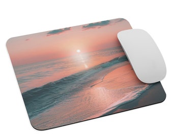 Sunset Mouse Pad | Office Decor Gift | Gifts For Graduates | Beach Mouse Pad