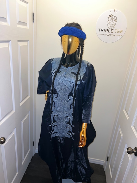 VENTE DE LIQUIDATION Boubou africain en mikado danshiki long Caftan Mikado Tante riche Robe nigeriane Robe de soiree boubou Motif de broderie Etsy France