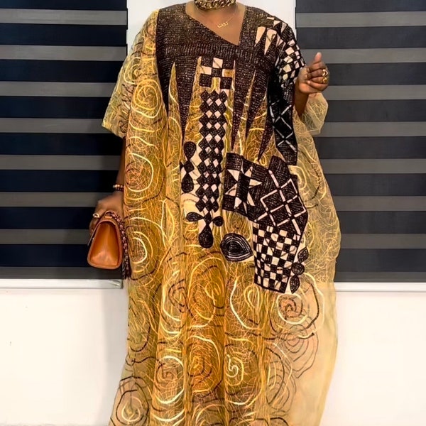 African Ankara dress| danshiki | Kaftan| African print dress | Nigerian made | Wedding Party dress| Embroidery| Rich Aunty Vibes