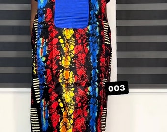 Robe africaine Ankara | danshiki | Caftan| Robe imprimée africaine | Fabrication nigériane | Robe de mariée| Broderie| Ambiance tante riche