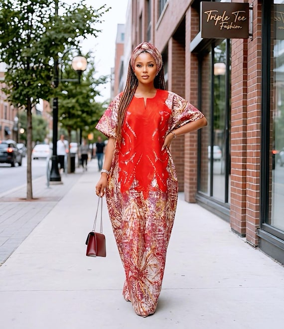 European Damask Brocade Agbada Dress | Tinko Embroidery, African