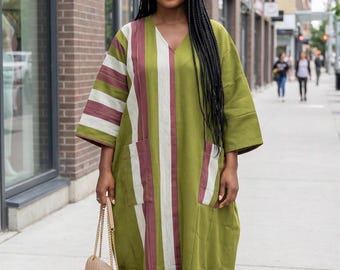 Abito Aso Oke Boubou fatto a mano / Abito Kaftan nigeriano