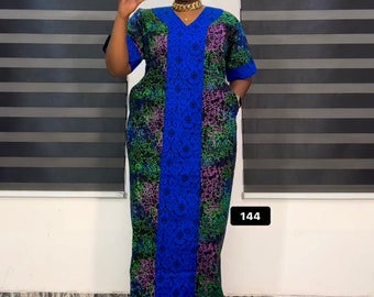 African Ankara dress| danshiki | Kaftan| African print dress | Nigerian made | Christmas dress | Embroidery| Boubou| Adire| Rich Aunty