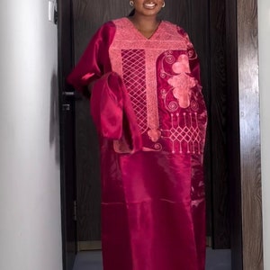 African dress| danshiki | Kaftan| Jalabiya| Rich aunty | Nigerian dress| Party dress| One size fits all| Mikado sequin boubou| Rich Aunty