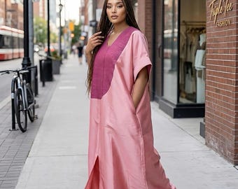Abito Mikado Aso Oke Boubou: caftano africano oversize