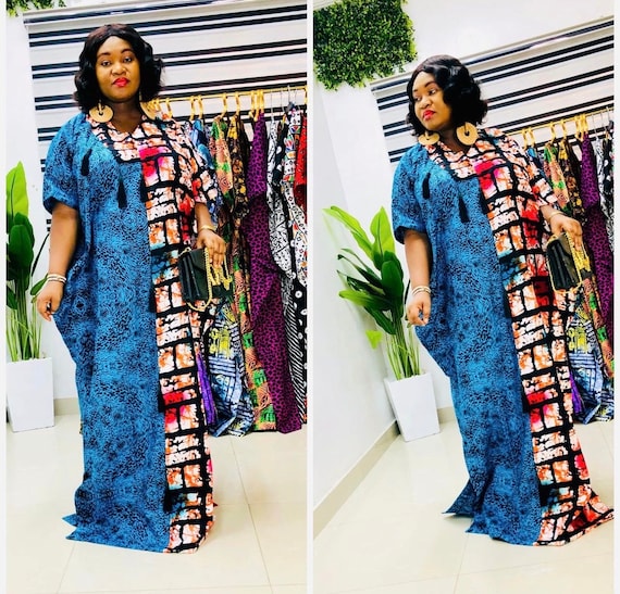 Robe africaine boubou d'Ankara Caftan| Robe imprimée africaine