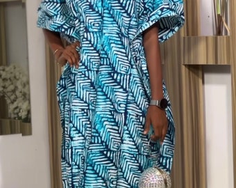 African Ankara dress| Boubou| Rich Aunty Vibes| danshiki | Kaftan| African print dress | Nigerian made | Wedding Party dress| Fringe dress