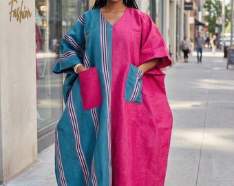 Caftano Aso Oke Boubou fatto a mano / Abito da sposa nigeriano