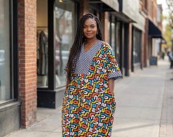 Abito africano Ankara Boubou / caftano nigeriano