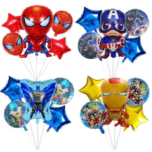 Superheroes Balloons for Kids Boys Girls Birthday Party Decoration (20 pcs)
