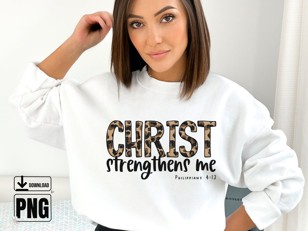 Christ Strengthens Me Kingdom Minded Digital Graphic PNG File for