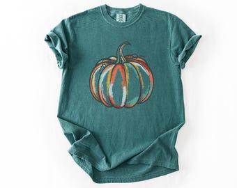 Aquarelle citrouille d'automne PNG | Conception de t-shirt (téléchargement numérique)
