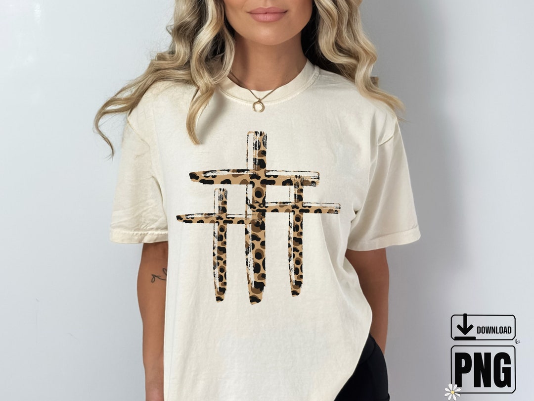 3 Crosses Clipart PNG, Leopard Print, Christian Graphic Design ...