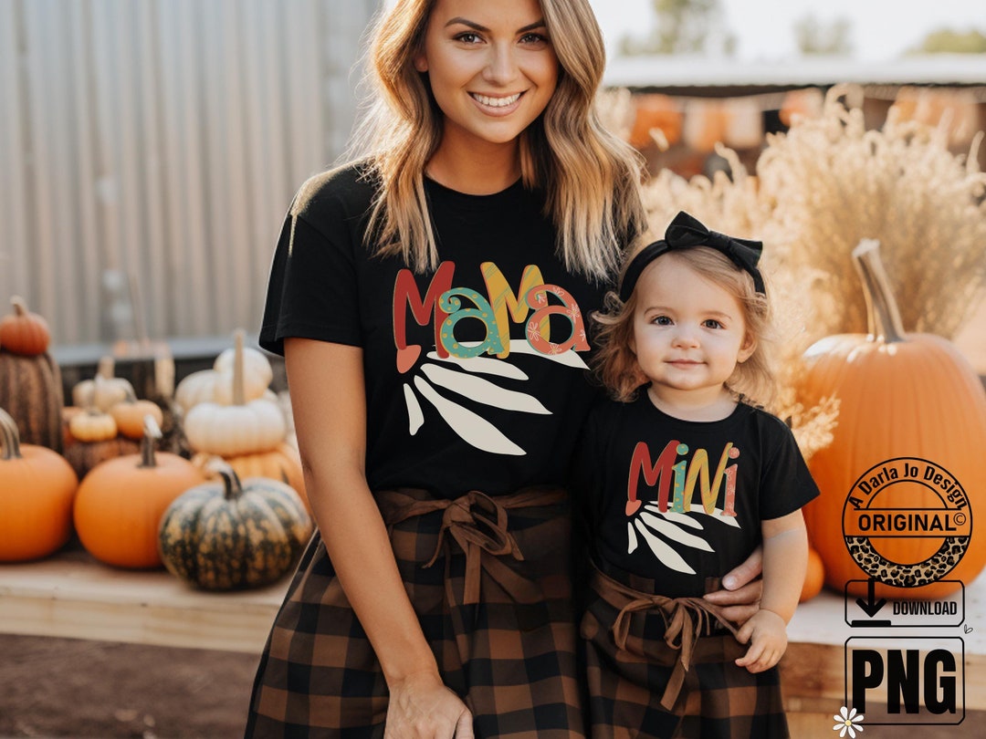 Mama and Mini Matching PNG Files, T-shirt Designs (digital Download) - Etsy