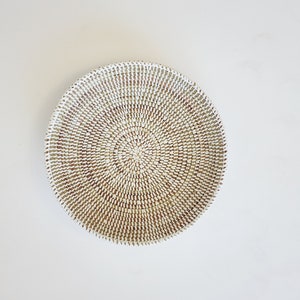 Set African woven basket, woven bowl, wall decor plate, senegal basket image 6