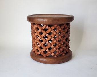 Handmade coffee table- natural | bamileke stool | Cameroonian | traditional African stool