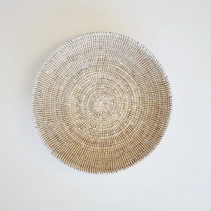 Set African woven basket, woven bowl, wall decor plate, senegal basket image 7