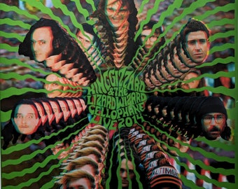 King Gizzard and the Lizard Wizard - CELLOPHANE LIVE! 10TH Anniversary Red/Green Swirl 7" 3D SINGLE!