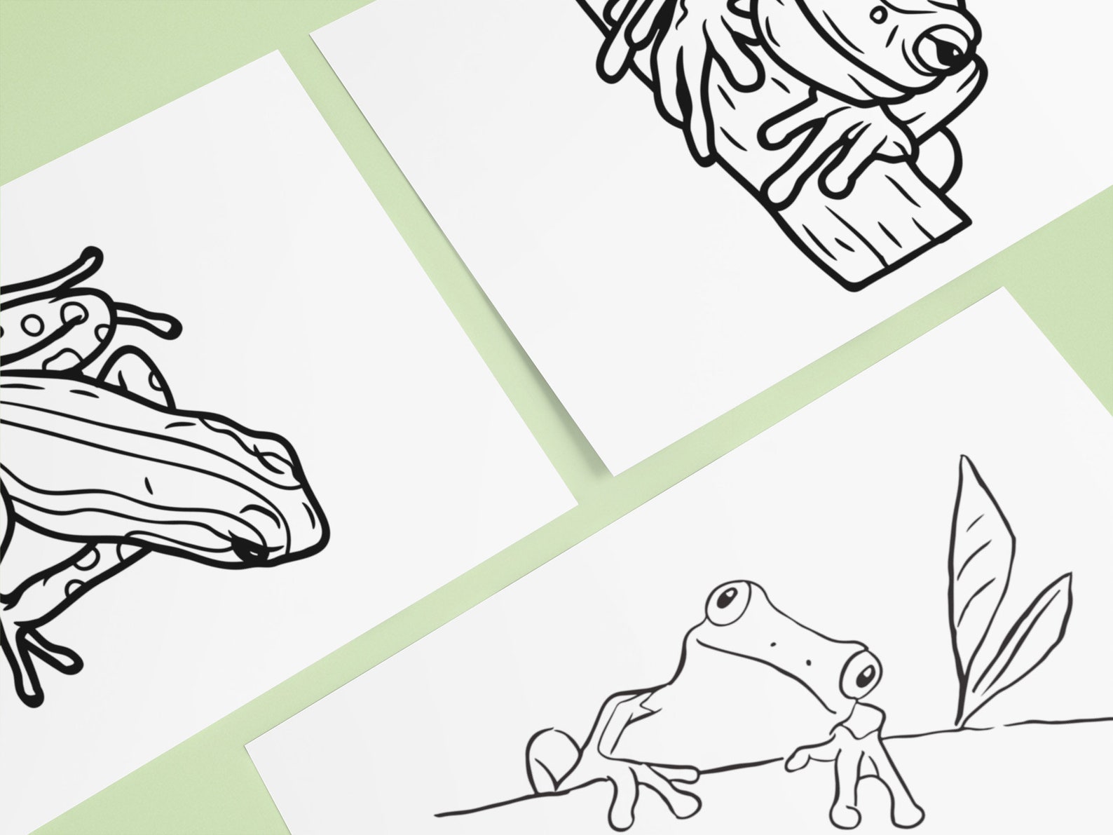 Frogs and Toads Coloring Pages 35 Printable Pages - Etsy