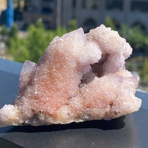 Huge lavender Spirit Quartz with Natural hole