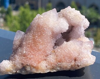 Huge lavender Spirit Quartz with Natural hole
