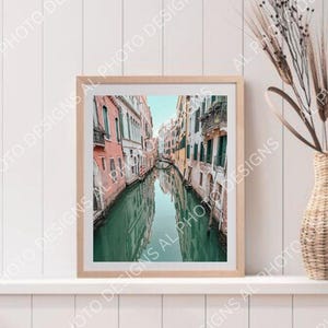 Italy Print, Venice Wall Art, Photography Prints, Venice Canal Room Decor, Venice Water, Italy Photograph, Venice Italy Colorful Houses