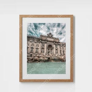 Italy Print, Rome Wall Art, Photography Prints, Trevi Fountain Living Room Decor, Italy Photo Poster, Italy Photography, Trevi Fountain Rome