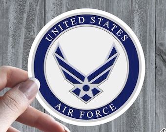 Air Force, United States - Sticker - High Quality & Water Resistant! Available in Multiple Sizes! US Military