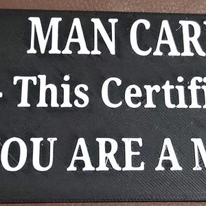 3D Printed Man Card - fun for all!