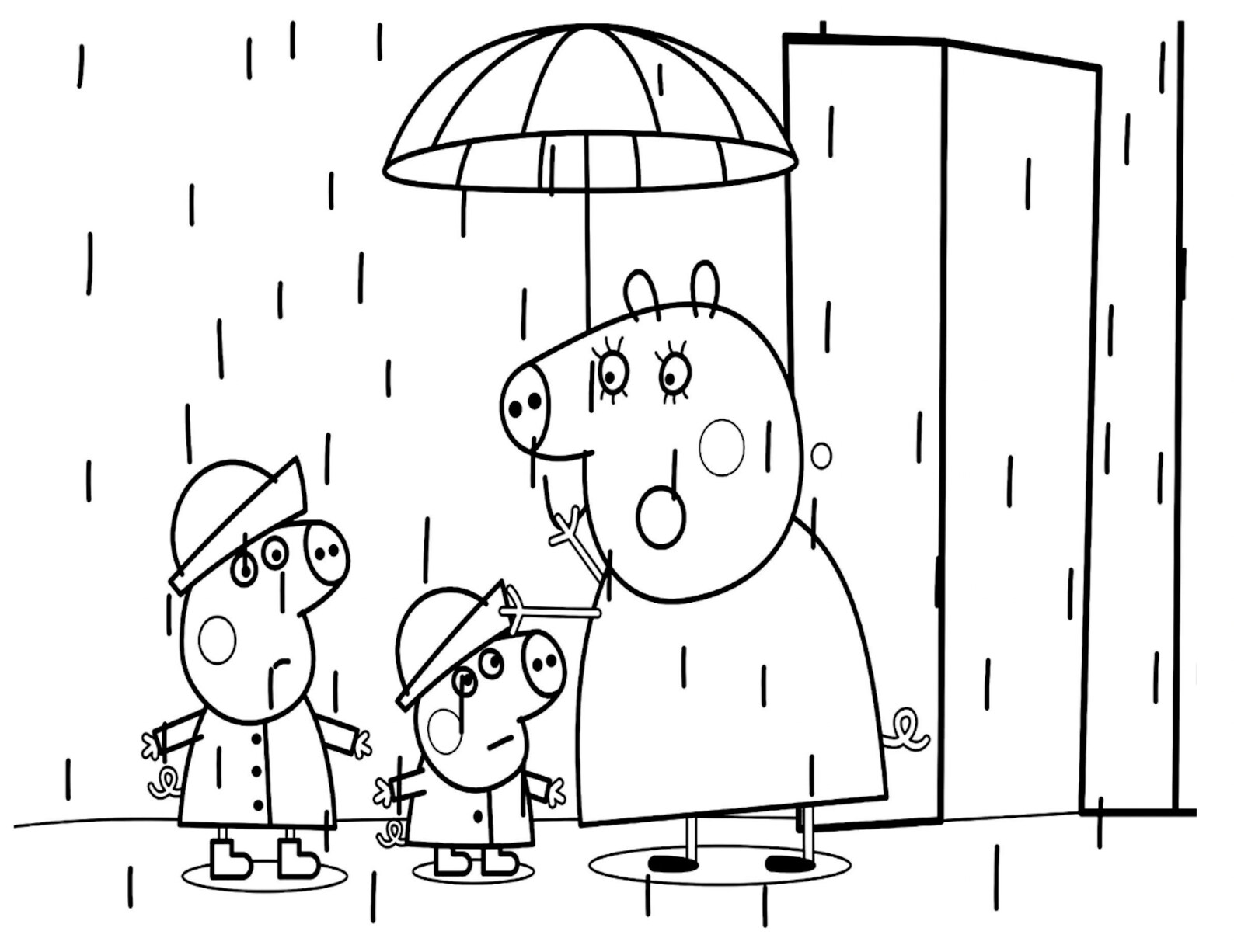 Peppa Pig Coloring Book Pages for Kids Children Printable Etsy