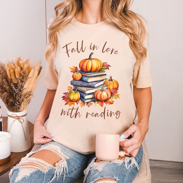 Fall Reading Shirt, Fall English Reading Teacher T-shirt, Autumn Librarian Shirt, Cute Boho Book Lover Shirt, Bookish Shirt, Literacy Coach