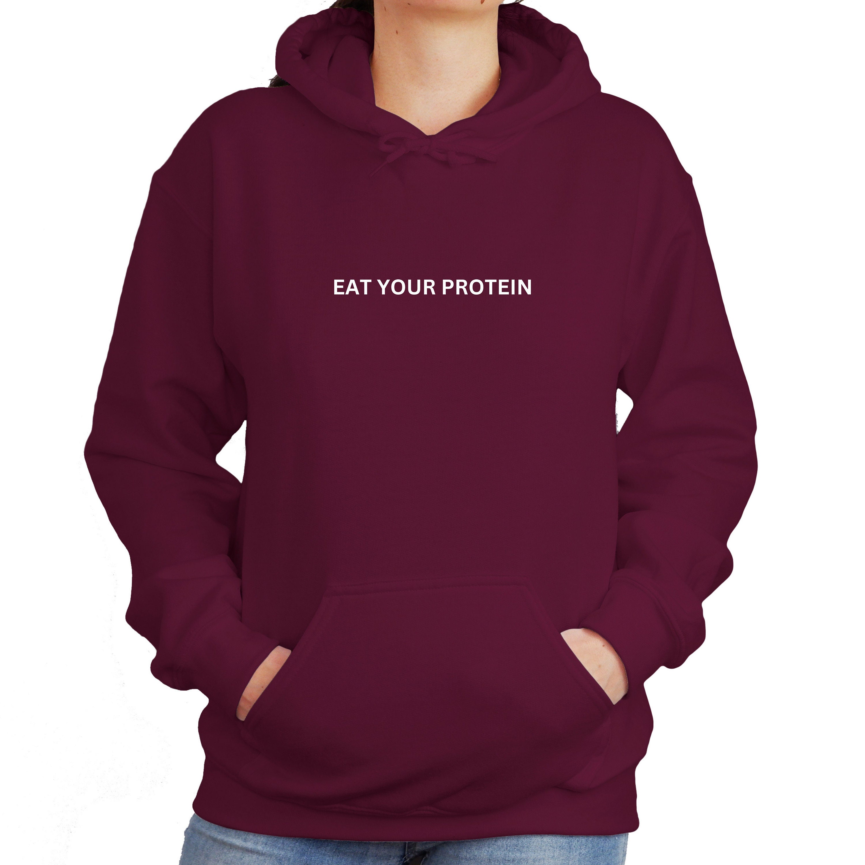 Eat Your Protein Gym Sweatshirt for Women Workout Hoodie Etsy