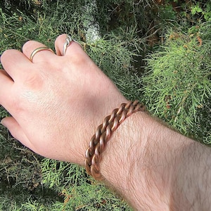 1/2 Empowerment Cubit Tensor Ring Bracelet| Arm Pain Healing Copper Bracelet| Thick 8 Guage wire