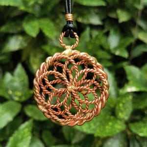 Lotus Of Life Tensor Ring Pendant | Harmony Balance Necklace
