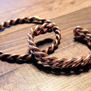 2 Bracelet Combo| Empowerment Cubit Tensor Ring Bracelet| Arm Pain Healing Sacred Cubit Bangle| Thick 8 Guage wire