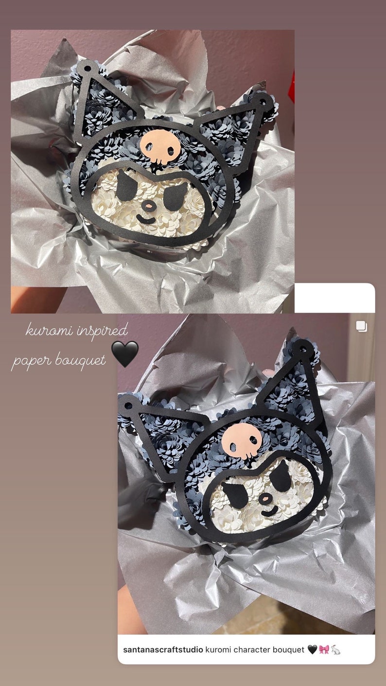 Kuromi Flower Bouquet Etsy