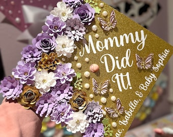 Grad Cap Topper &quot;Mommy Did It&quot;