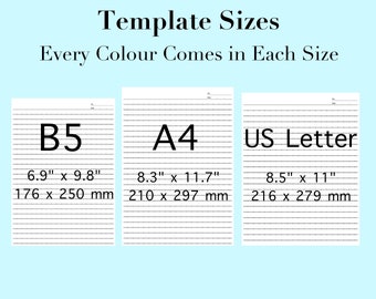 How to Make a Letter Size Lined Paper Template (8×11) - Learn