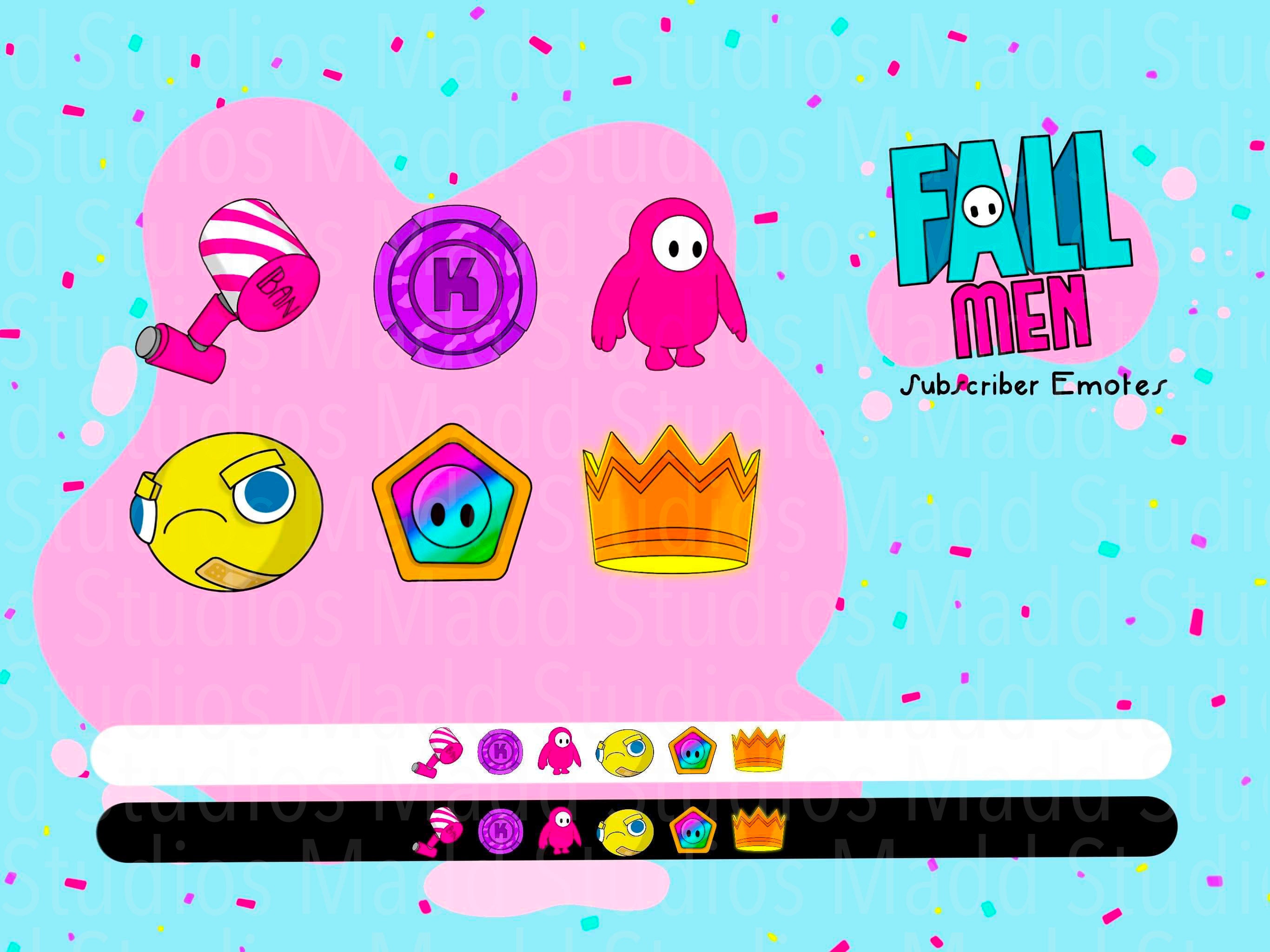 Fall Men Pack Twitch Emotes Subscriber Discord Emote Bit Badges Loyalty