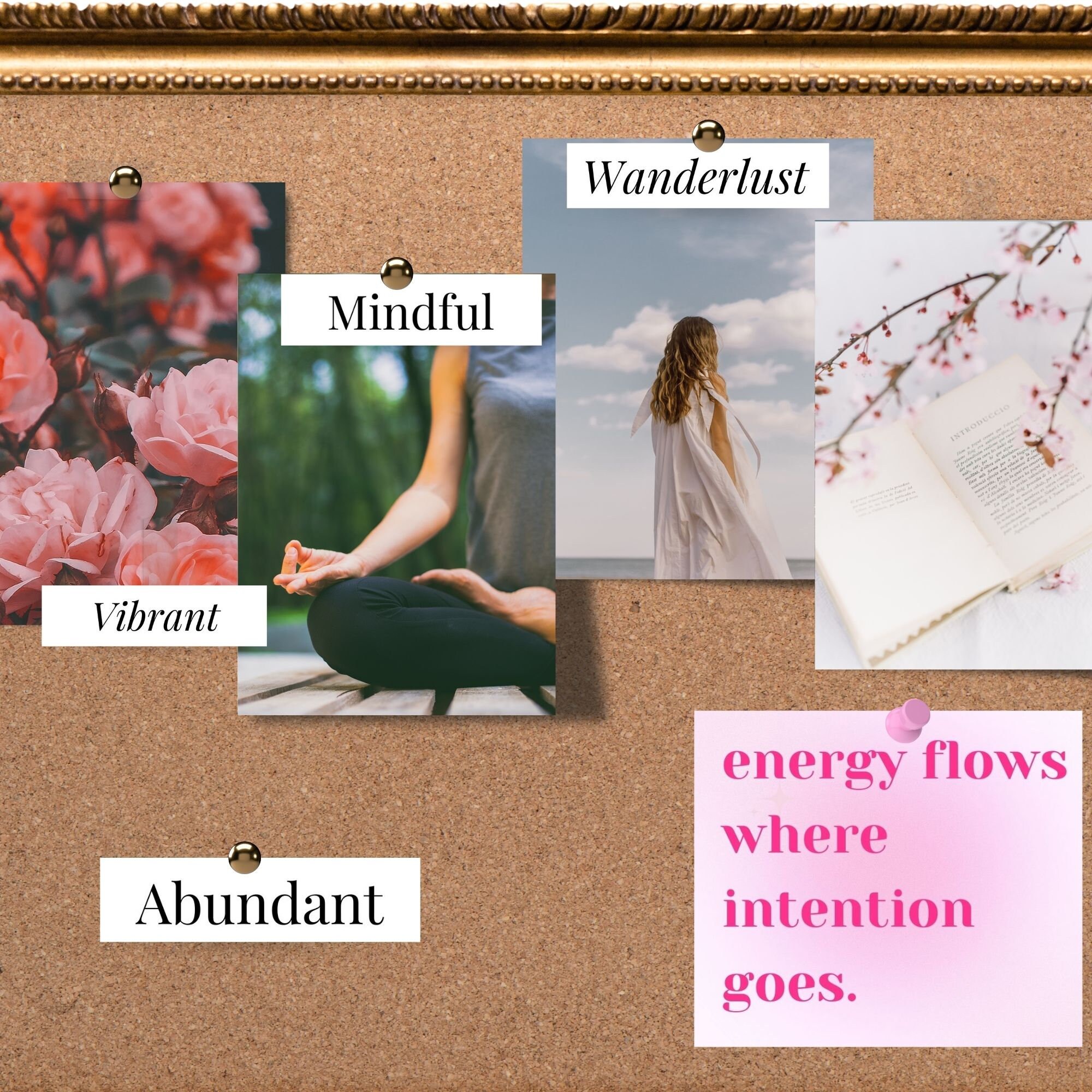 Printable Vision Board Words Positive Words for Vision Board, 2024