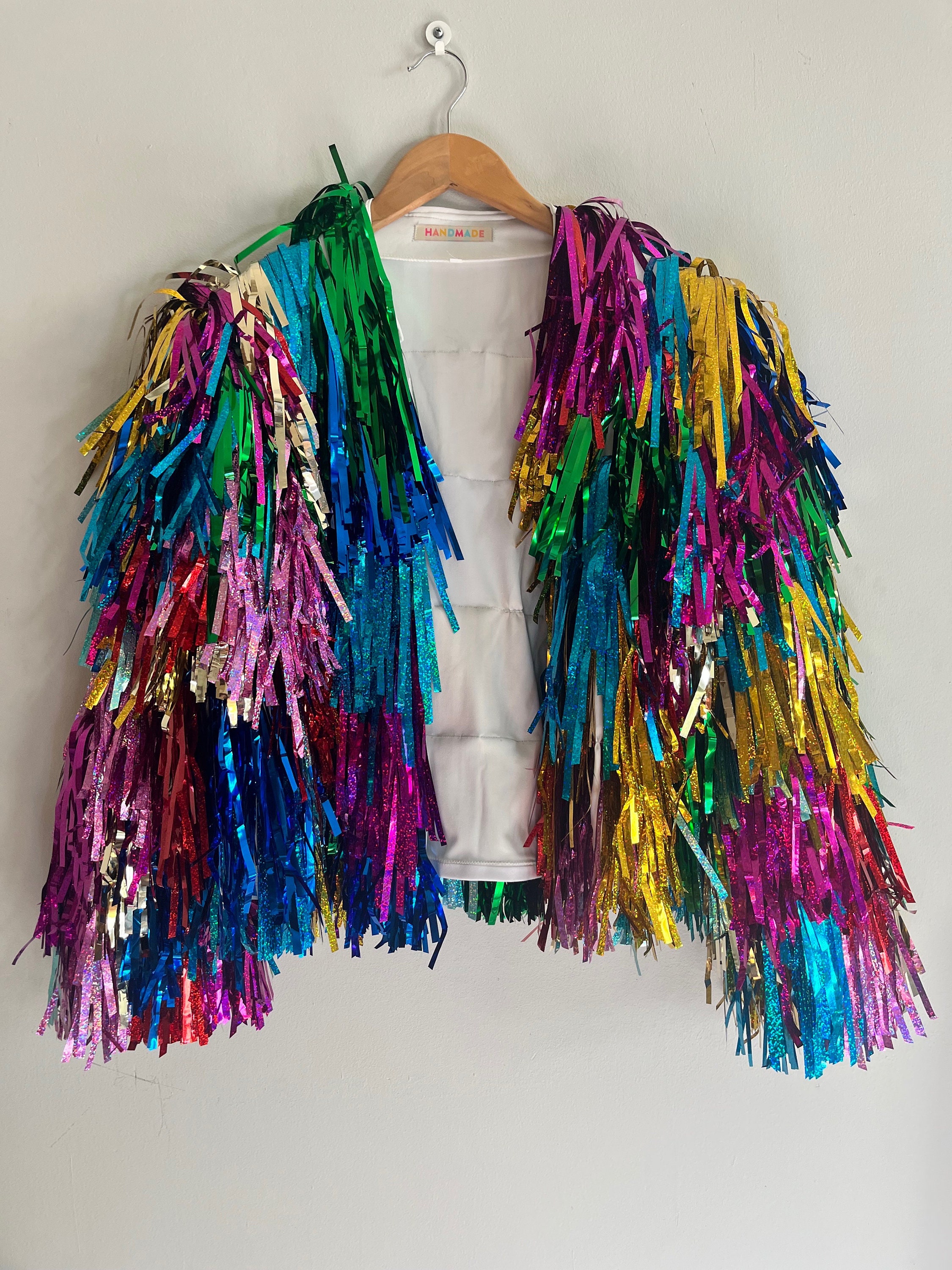 Make a Splash with the Aquamarine Tinsel Fringe Jacket and Channel Your  Inner Mermaid